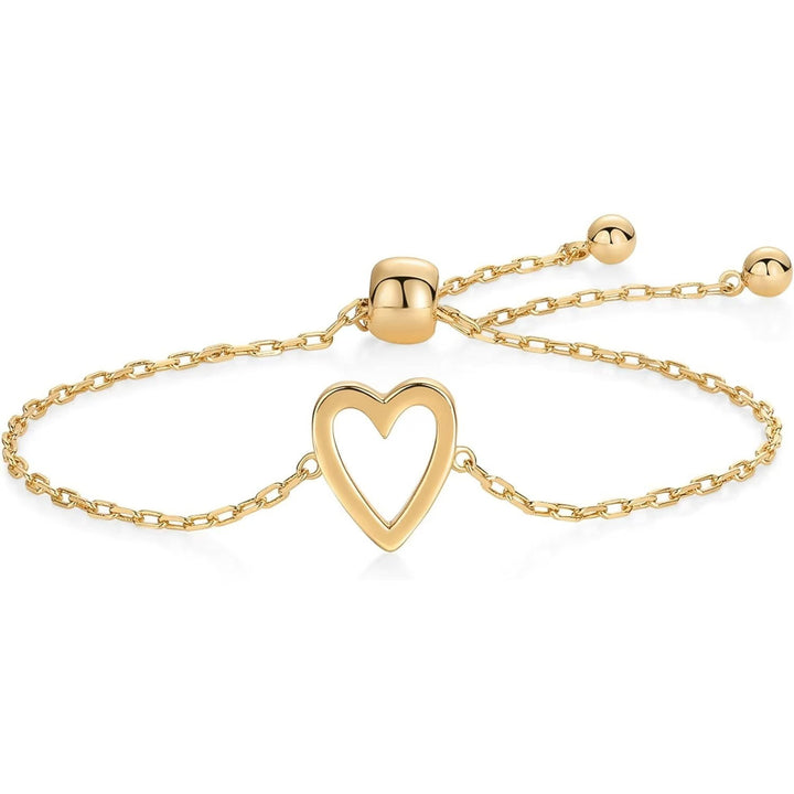 Light Luxury Multi-Layer Heart Adjustable Bracelet - Gold/Silver Two-Color Jewelry