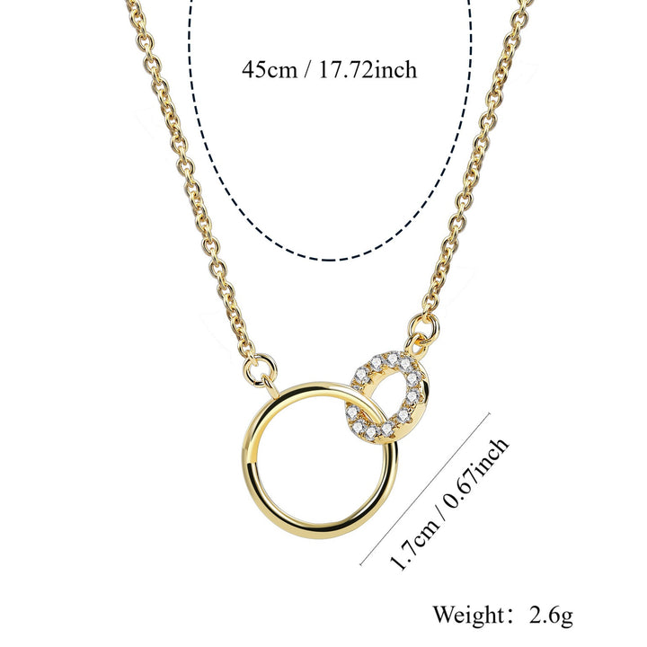 Linked Ring Diamond Necklace