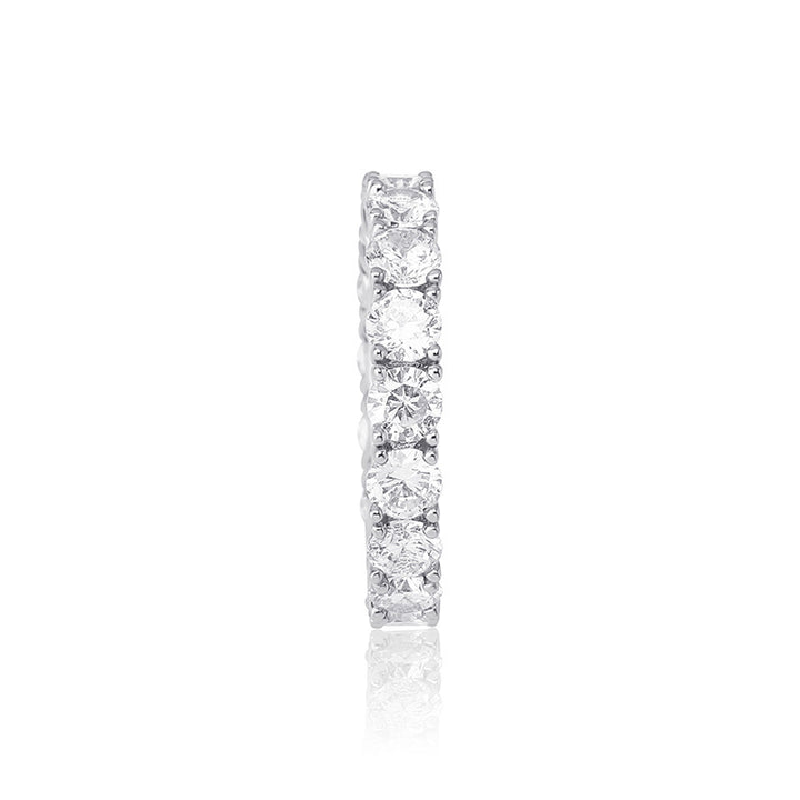 Multi - Color Row - Diamond Exquisite Ring (Gold/ Silver - Blue/ Silver - White Version)