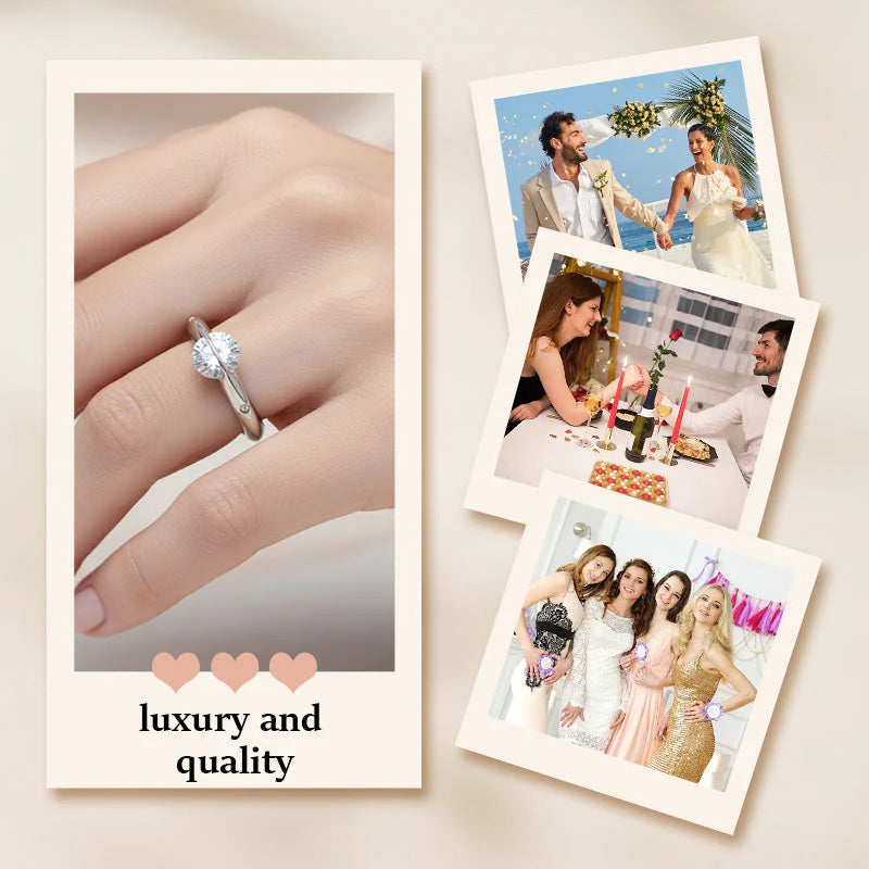 ❤️ Valentine's Day Gift 💎 Spinning Diamond Ring Symbolizing the Star of the Universe