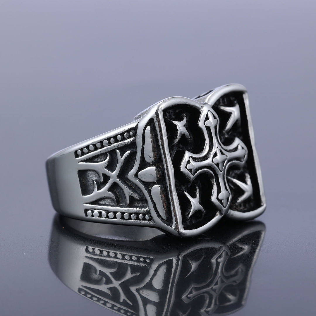 Vintage Cross Pattern Ring