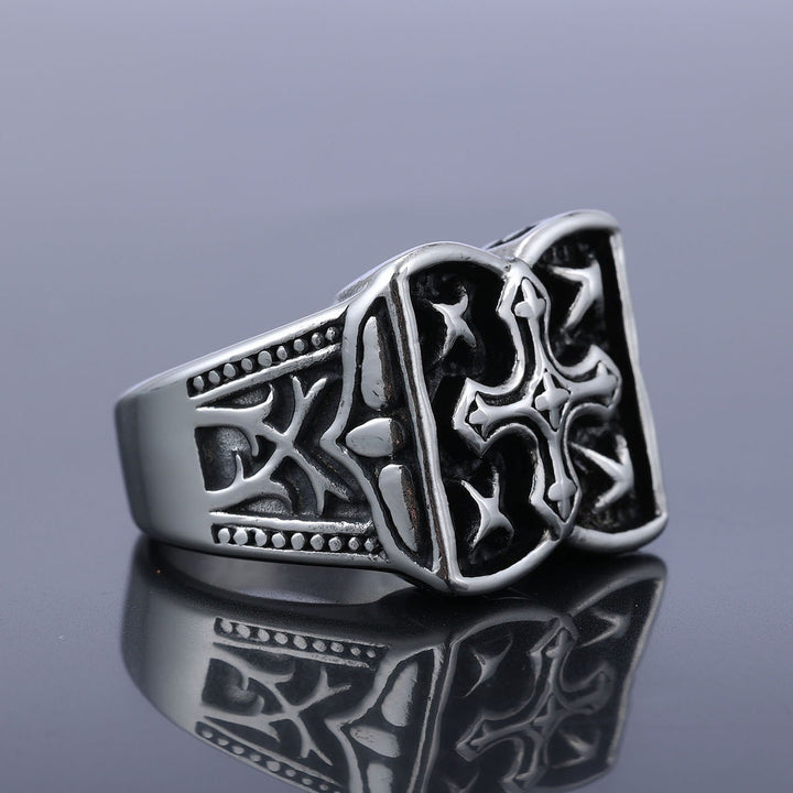 Vintage Cross Pattern Ring