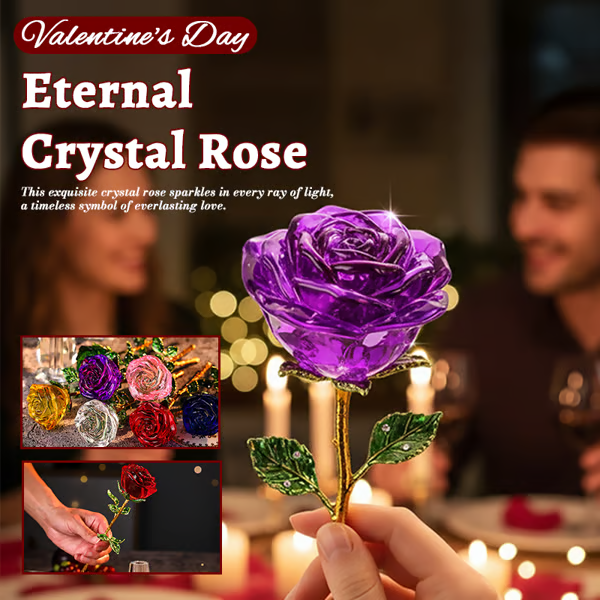 Forever Blooming Crystal Rose