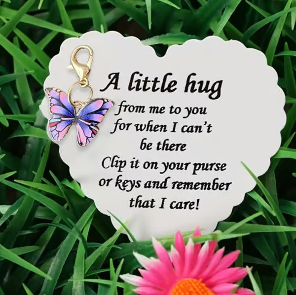 🦋Elegant Butterfly Charm with Warm Card