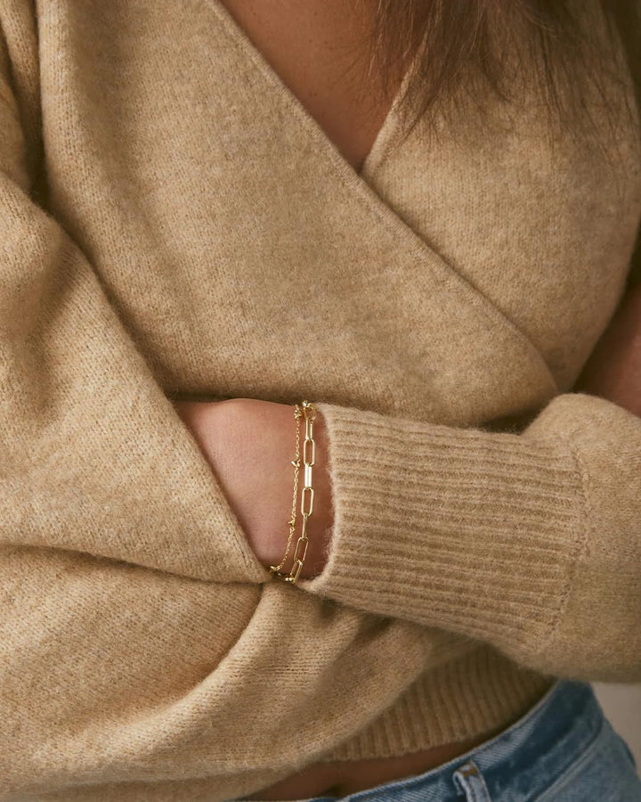 Minimal Paperclip Chain Bracelet