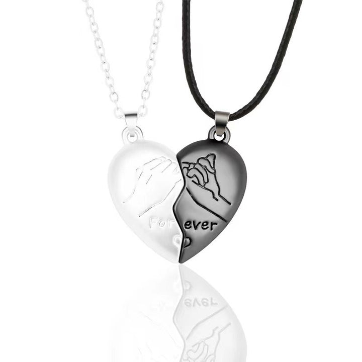 Couple Magnetic Love Hand-Holding Necklace - Multi-Color Unisex Eternal Love Accessory
