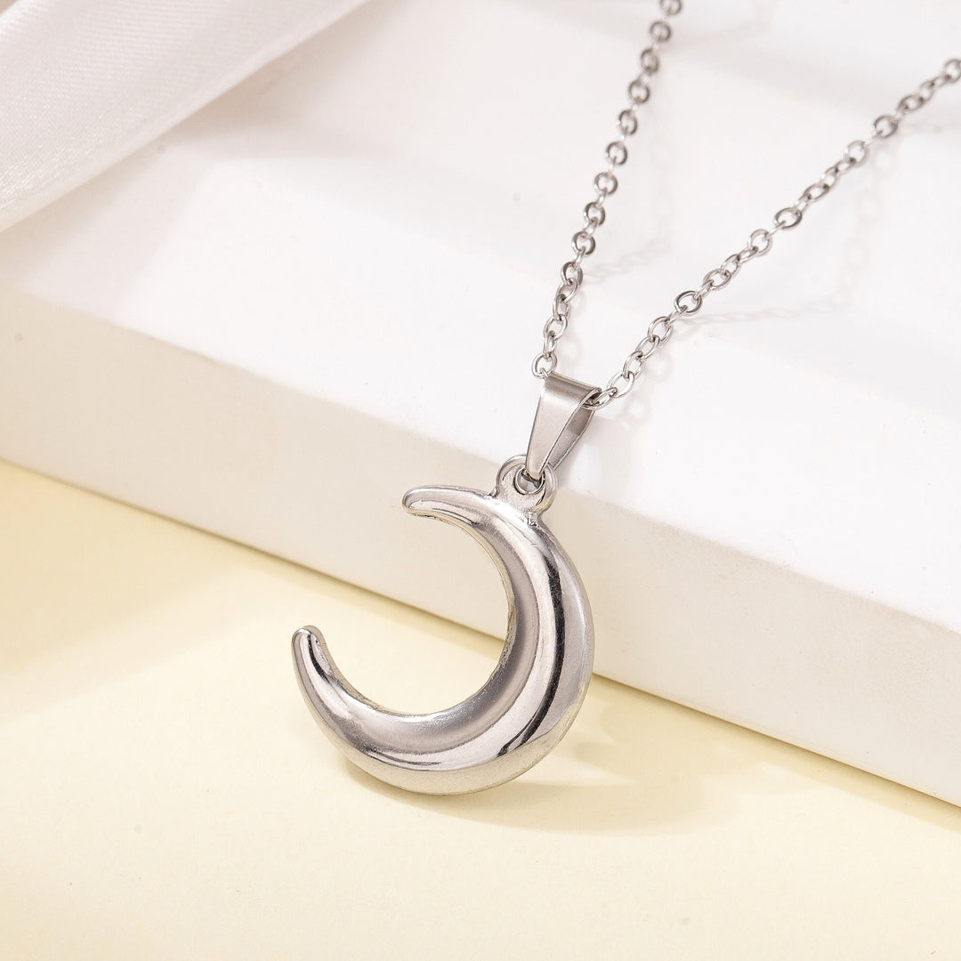 S925 Silver 18K Gold Dual-Color Moon & Sun God Diamond-Paved Necklace