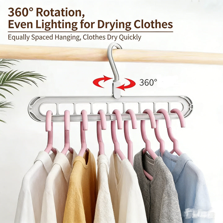 360° Rotating Multi-Functional Magic Hanger | Smart Space-Saving Organizer