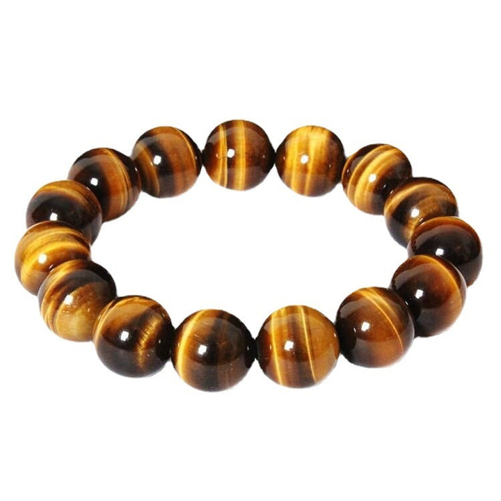 Multi-Size Natural Tiger's Eye Bracelet - Wealth-Attracting Protection Energy Beaded Bracelet
