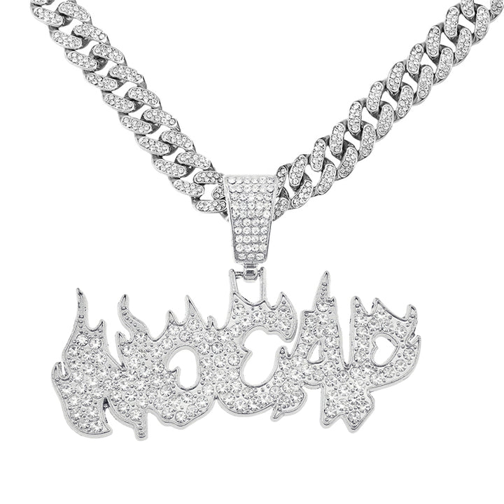 Full diamond hip-hop style multi style pendant necklace (can be paired with rich hanging accessories)