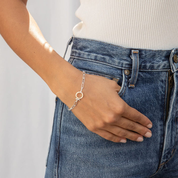Minimal Paperclip Chain Bracelet