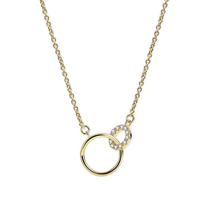 Linked Ring Diamond Necklace