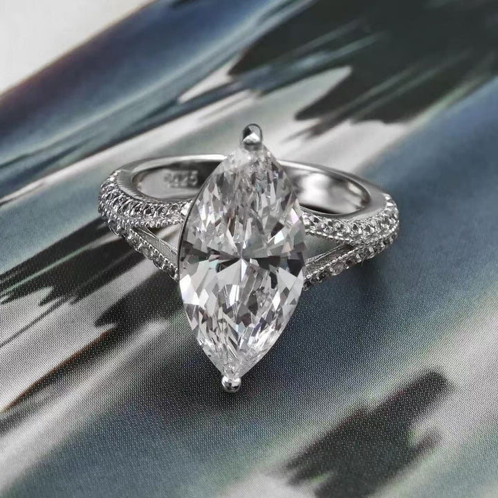 Marquise Dream Two-Tone Marquise Cut Diamond Ring