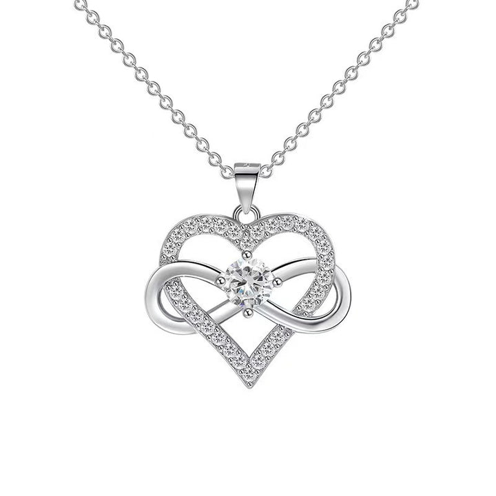 18K Gold Plated Infinity Heart Pendant Necklace | Symbol of Eternal Love