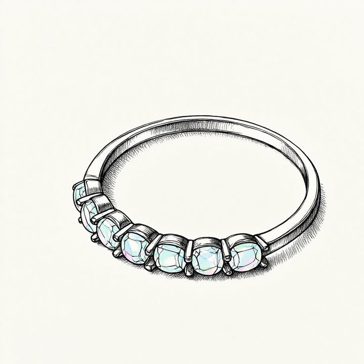 Choosing Myself Forever Pink Opal Promise Ring