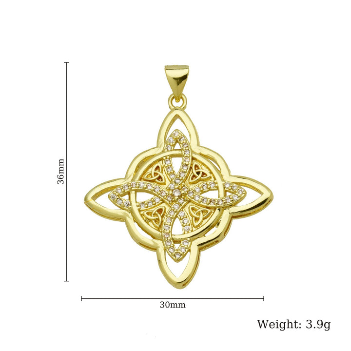 Witch's Mark Gold Diamond Celtic Knot Protection Pendants｜Multi Ancient Pattern Mystic Guardians