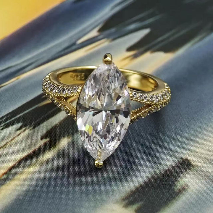 Marquise Dream Two-Tone Marquise Cut Diamond Ring