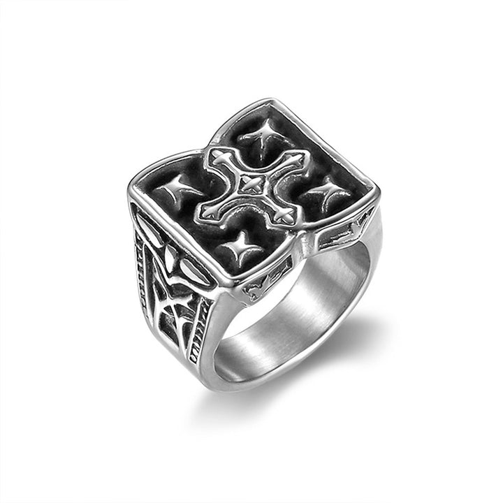 Vintage Cross Pattern Ring
