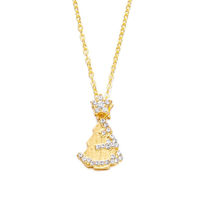 Christmas-Themed Multi-Style Necklaces - Christmas Tree & Snowflake Element Women's Festival Light Luxury Accessory