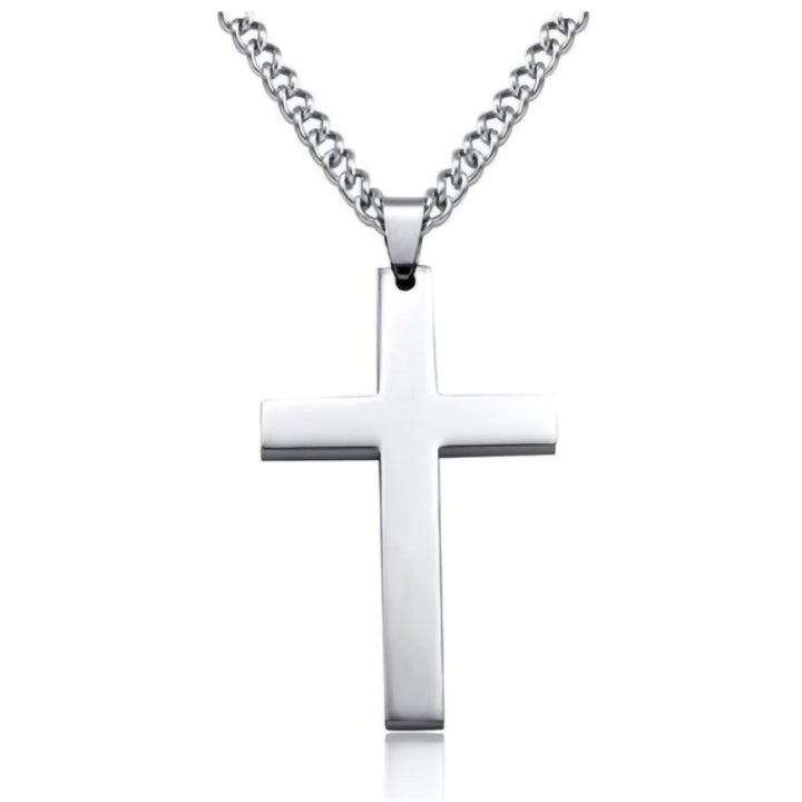 Minimalist Cross Necklace (Black/Gold/Silver Version)