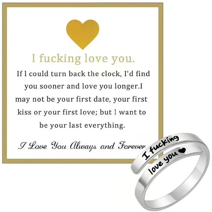 I Fvcking Love You Ring – a daily reminder gift for your beloved