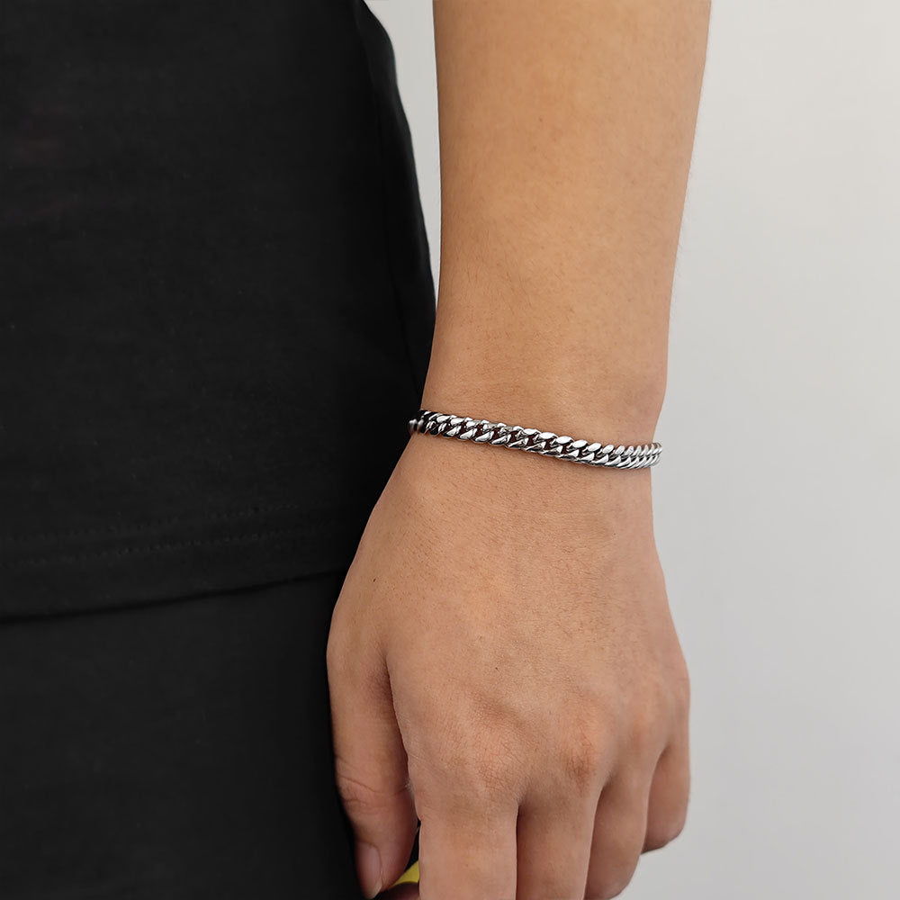 Cuban Link Bracelet (Silver/Gold, Multiple Sizes Available)
