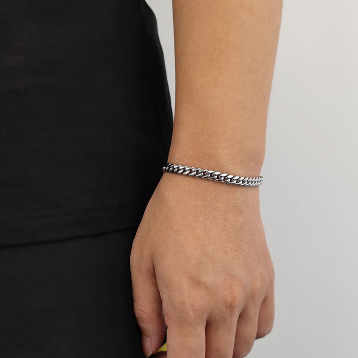 Cuban Link Bracelet (Silver/Gold, Multiple Sizes Available)