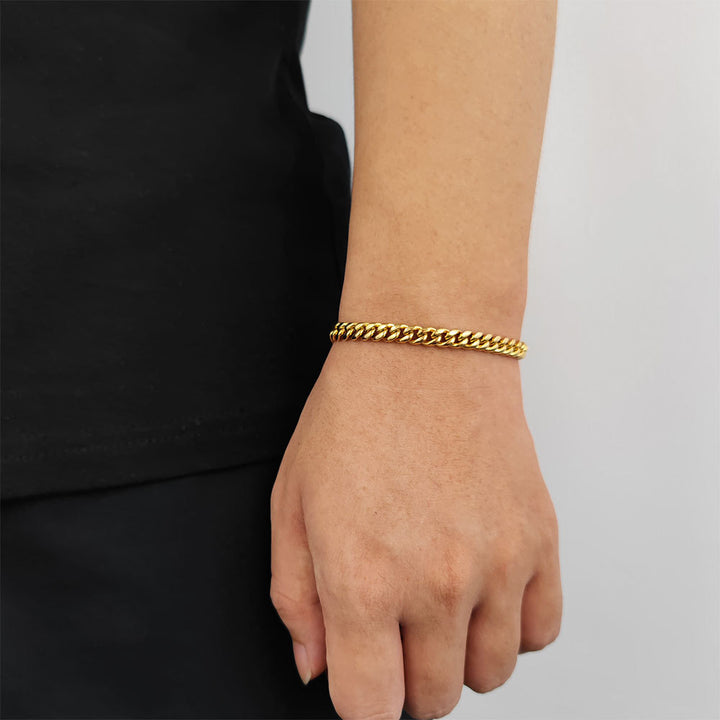 Cuban Link Bracelet (Silver/Gold, Multiple Sizes Available)