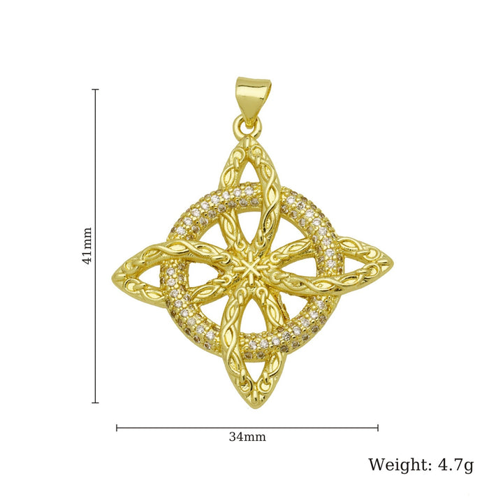 Witch's Mark Gold Diamond Celtic Knot Protection Pendants｜Multi Ancient Pattern Mystic Guardians