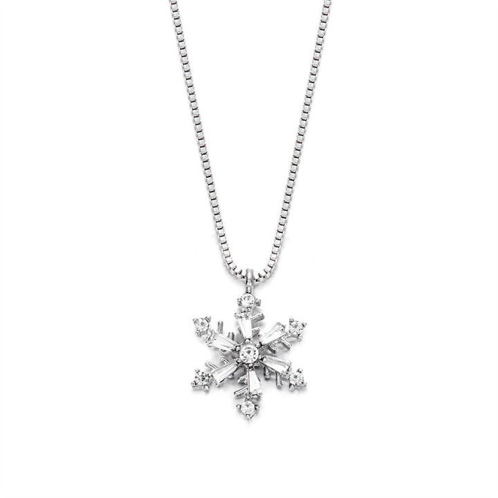 Christmas-Themed Multi-Style Necklaces - Christmas Tree & Snowflake Element Women's Festival Light Luxury Accessory