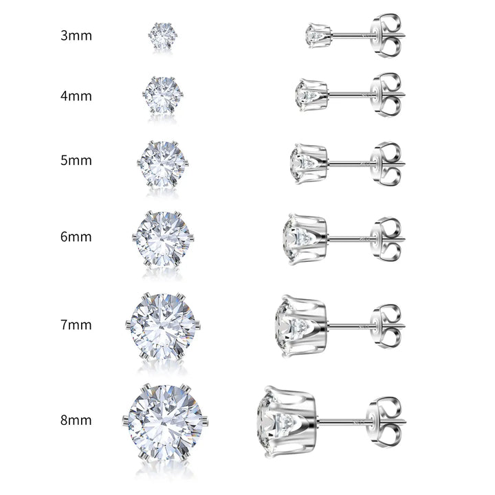 Classic Moissanite Earrings（2PCS）