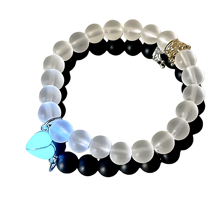 Heart Magnetic Luminous Couple Bracelet