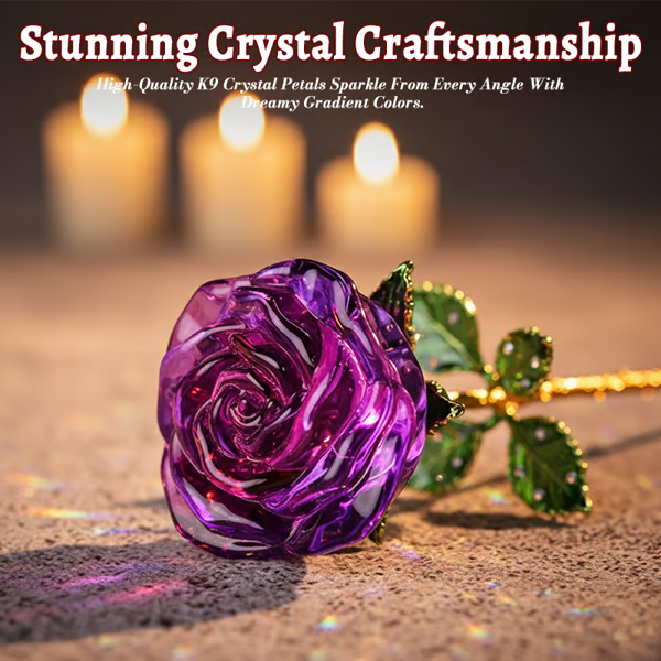 Forever Blooming Crystal Rose