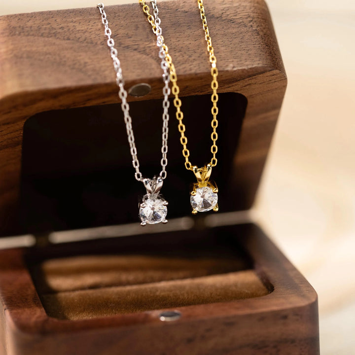 Sterling Silver Diamond Necklace