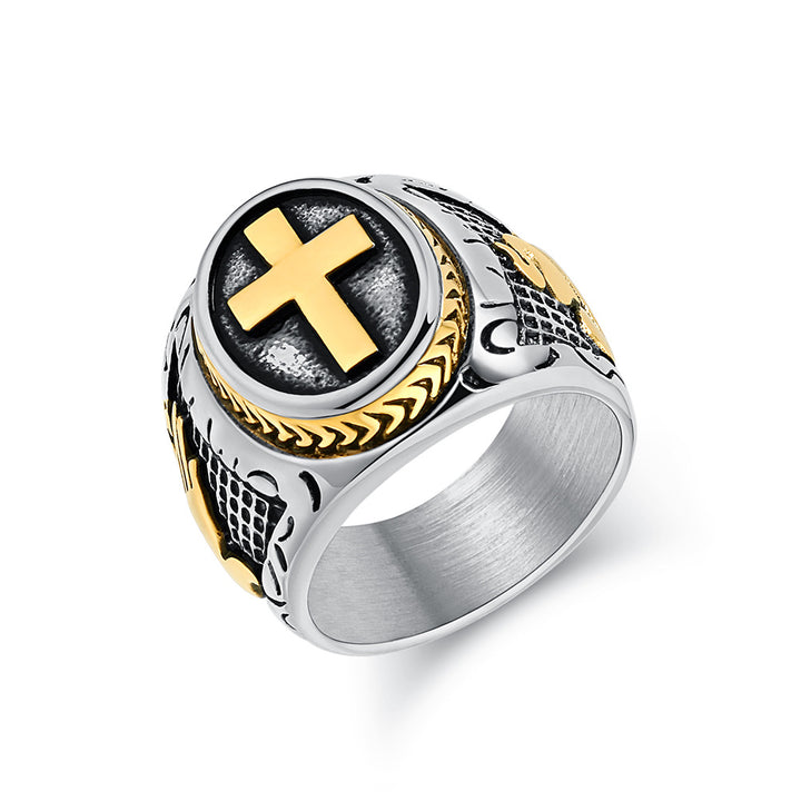 Vintage Cross Ring (Silver-Gold Two-Tone/Full Gold/Full Silver Version)