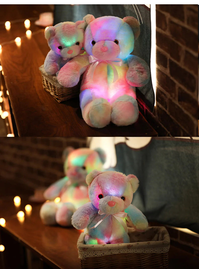 🧸 50% OFF NOW! 🌈 LED Teddy Bear Night Light – Color Changing, Soft Plush Toy & Perfect Soothing Gift 🎁✨