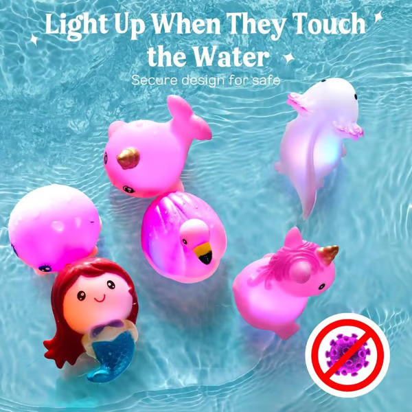 Light-up Bath Toys for Kids 3-8, Glow in the Water 🌊✨