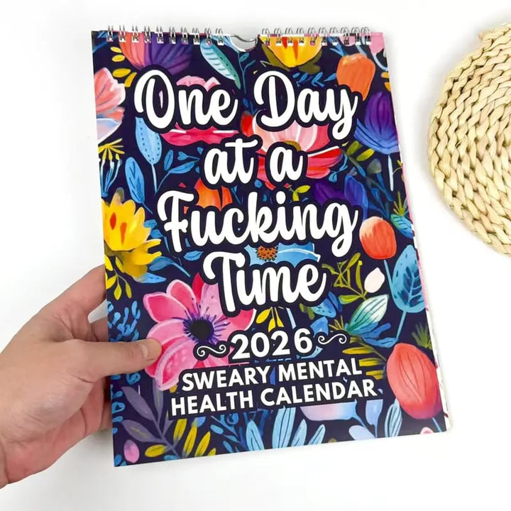 📆2026 Sweary Humorous Wall Calendar | Mental Health 2026 Calendar