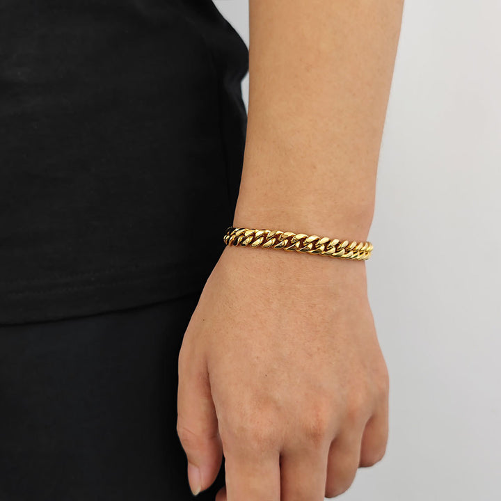 Cuban Link Bracelet (Silver/Gold, Multiple Sizes Available)