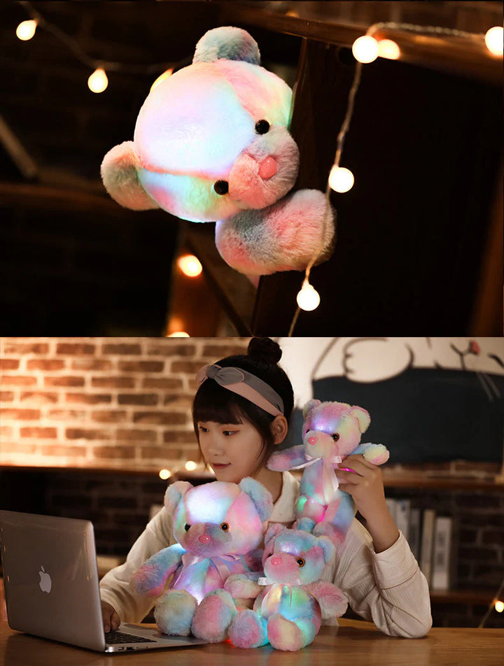 🧸 50% OFF NOW! 🌈 LED Teddy Bear Night Light – Color Changing, Soft Plush Toy & Perfect Soothing Gift 🎁✨