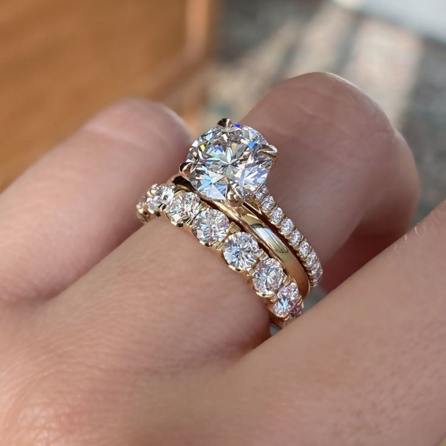 Eternal Promise Ring | 18K Gold Diamond Ring (Two Colors Available)