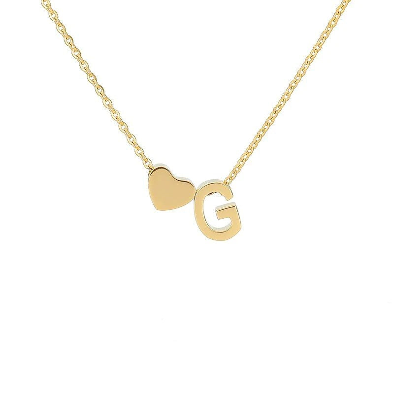26 Letters Heart Custom Necklace