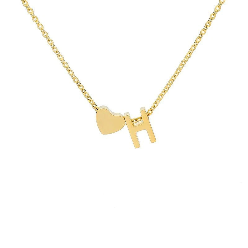 26 Letters Heart Custom Necklace