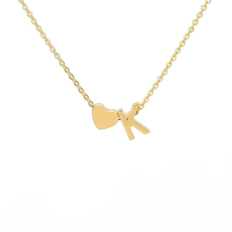 26 Letters Heart Custom Necklace