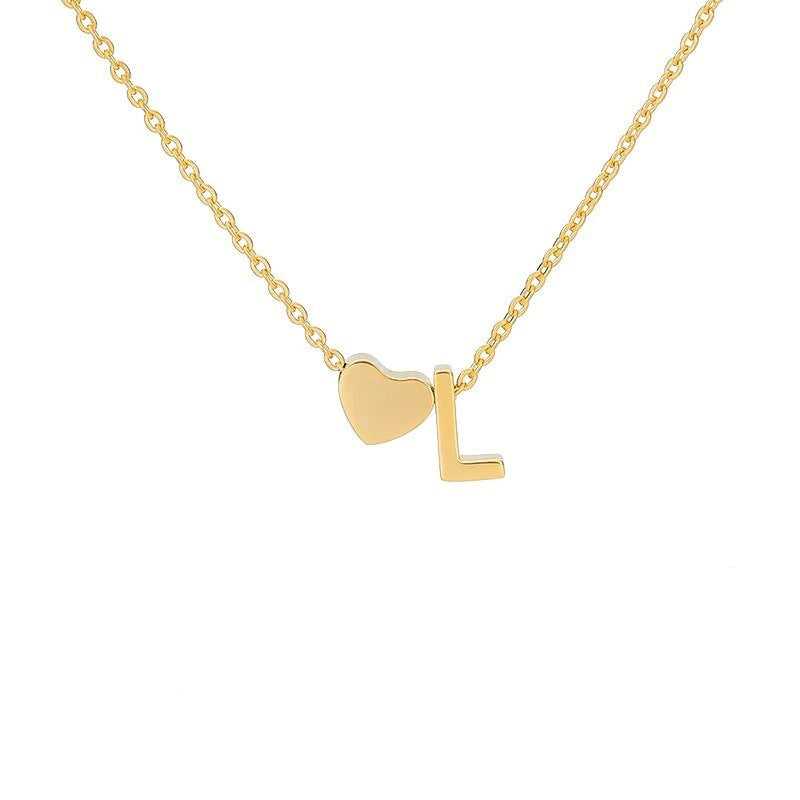 26 Letters Heart Custom Necklace