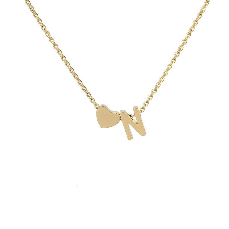 26 Letters Heart Custom Necklace