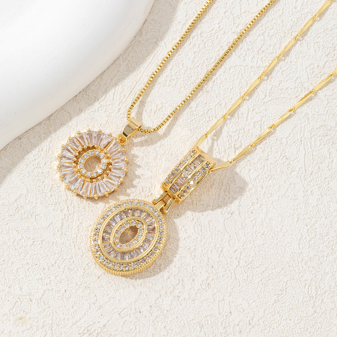 26 letter pendant necklace