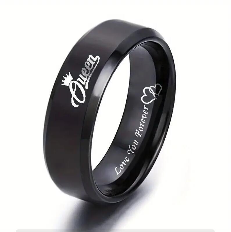 King&Queen Couple Rings (Black Version)