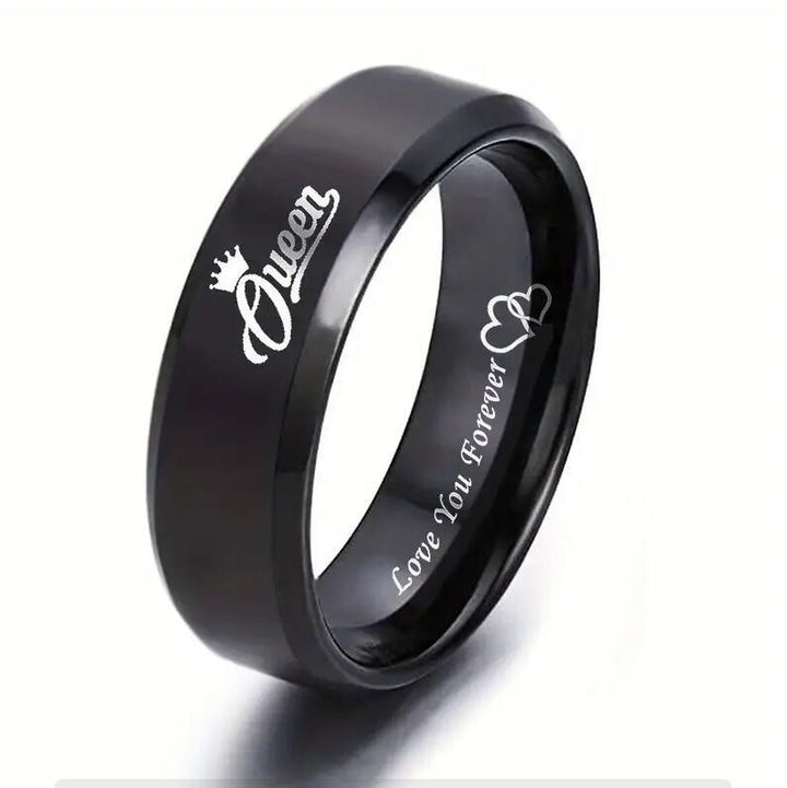 King&Queen Couple Rings (Black Version)
