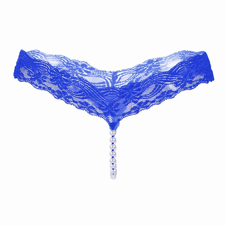 Sexy Pearl Lace Thong Panties